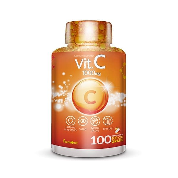 Vitamina C 1000mg 120 comprimidos - Fharmonat Vitamina C 1000mg 120 comprimidos - Fharmonat
