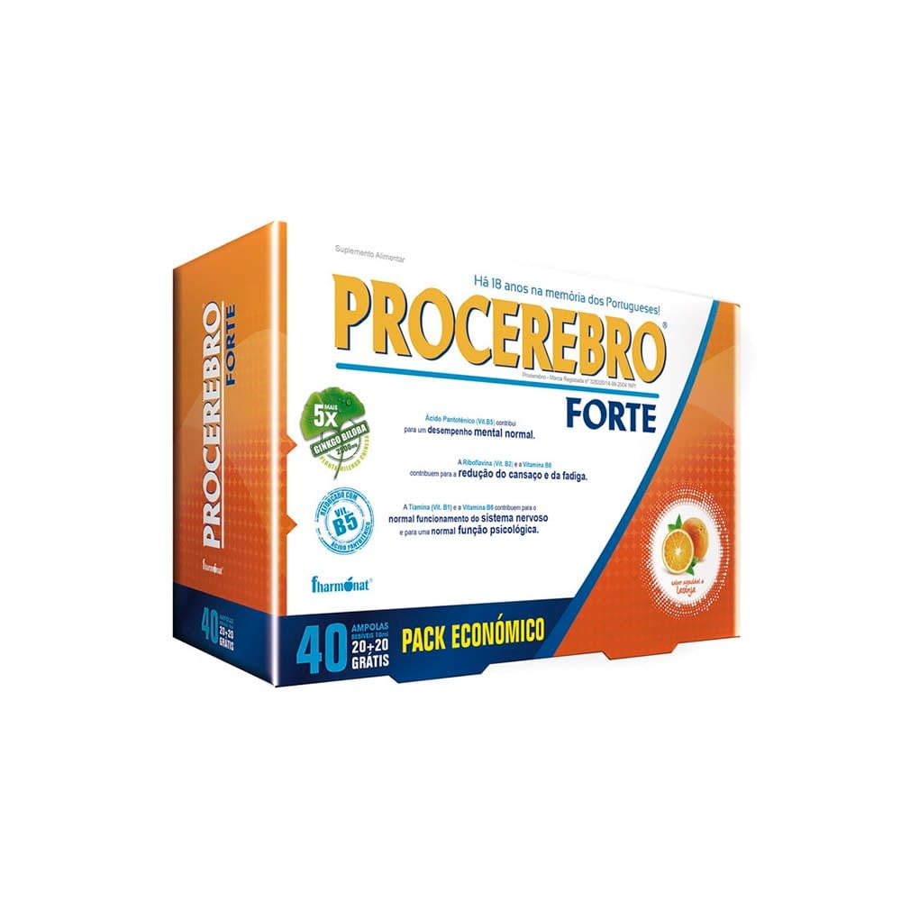 PROCEREBRO FORTE 20 + 20 AMPOLAS PROCEREBRO FORTE 20 + 20 AMPOLAS